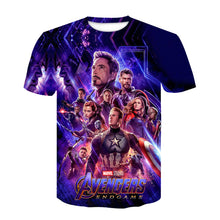 Load image into Gallery viewer, 2019 New design t shirt men/women Avengers Endgame 3D print t-shirts Short sleeve style tshirt tops AS SIZE