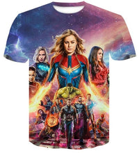 Load image into Gallery viewer, 2019 New design t shirt men/women Avengers Endgame 3D print t-shirts Short sleeve style tshirt tops AS SIZE