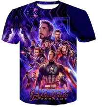 Load image into Gallery viewer, 2019 New design t shirt men/women Avengers Endgame 3D print t-shirts Short sleeve style tshirt tops AS SIZE