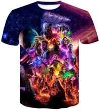 Load image into Gallery viewer, 2019 New design t shirt men/women Avengers Endgame 3D print t-shirts Short sleeve style tshirt tops AS SIZE