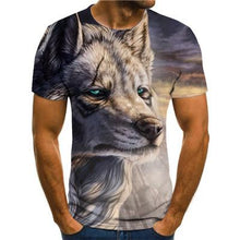 Load image into Gallery viewer, New high quality T-shirt 2019 rare things short sleeve lion fashion design men's 3D animal print T-shirt summer casual T-shirt