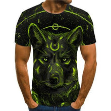 Load image into Gallery viewer, New high quality T-shirt 2019 rare things short sleeve lion fashion design men's 3D animal print T-shirt summer casual T-shirt