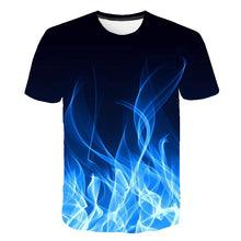 Load image into Gallery viewer, Men Women Casual Fashion 3D flame T-Shirt 2019 New Summer Customizable 3D Pattern T-Shirt Motion Tops Elegant Men flame T-Shirt