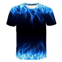 Load image into Gallery viewer, Men Women Casual Fashion 3D flame T-Shirt 2019 New Summer Customizable 3D Pattern T-Shirt Motion Tops Elegant Men flame T-Shirt