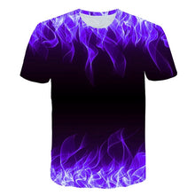 Load image into Gallery viewer, Men Women Casual Fashion 3D flame T-Shirt 2019 New Summer Customizable 3D Pattern T-Shirt Motion Tops Elegant Men flame T-Shirt