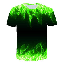 Load image into Gallery viewer, Men Women Casual Fashion 3D flame T-Shirt 2019 New Summer Customizable 3D Pattern T-Shirt Motion Tops Elegant Men flame T-Shirt
