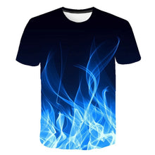 Load image into Gallery viewer, Men Women Casual Fashion 3D flame T-Shirt 2019 New Summer Customizable 3D Pattern T-Shirt Motion Tops Elegant Men flame T-Shirt