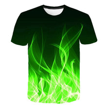 Load image into Gallery viewer, Men Women Casual Fashion 3D flame T-Shirt 2019 New Summer Customizable 3D Pattern T-Shirt Motion Tops Elegant Men flame T-Shirt