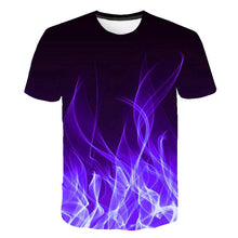 Load image into Gallery viewer, Men Women Casual Fashion 3D flame T-Shirt 2019 New Summer Customizable 3D Pattern T-Shirt Motion Tops Elegant Men flame T-Shirt